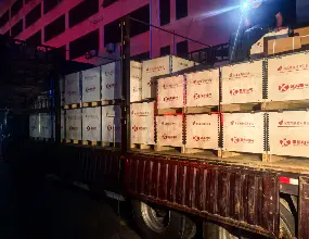 日夜装货确保准时交货